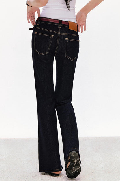 Retro Cow Slim Flare Jeans