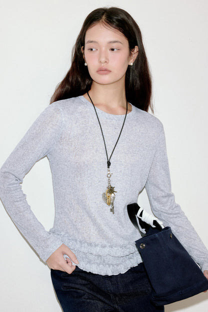 Wood Ear Mixed Gray T-shirt