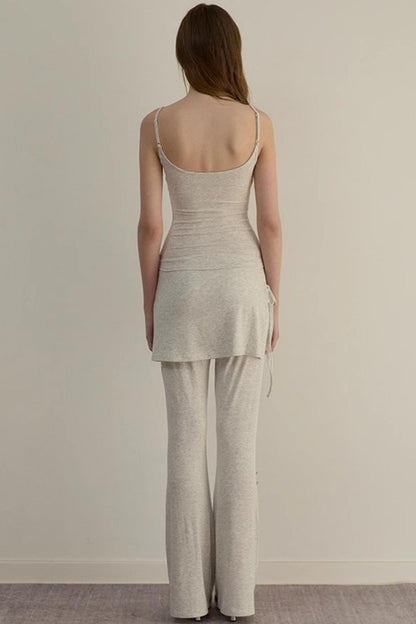 Summer Rhinestone Camisole & Pants Set