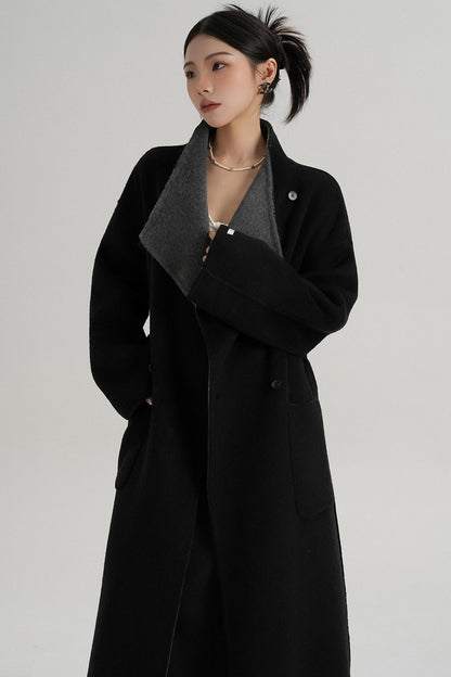 Stand-Up Wool Coat