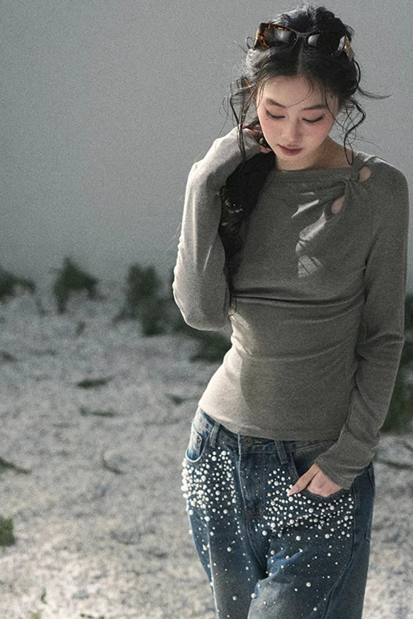 Her Silent Poetry Twisted Top