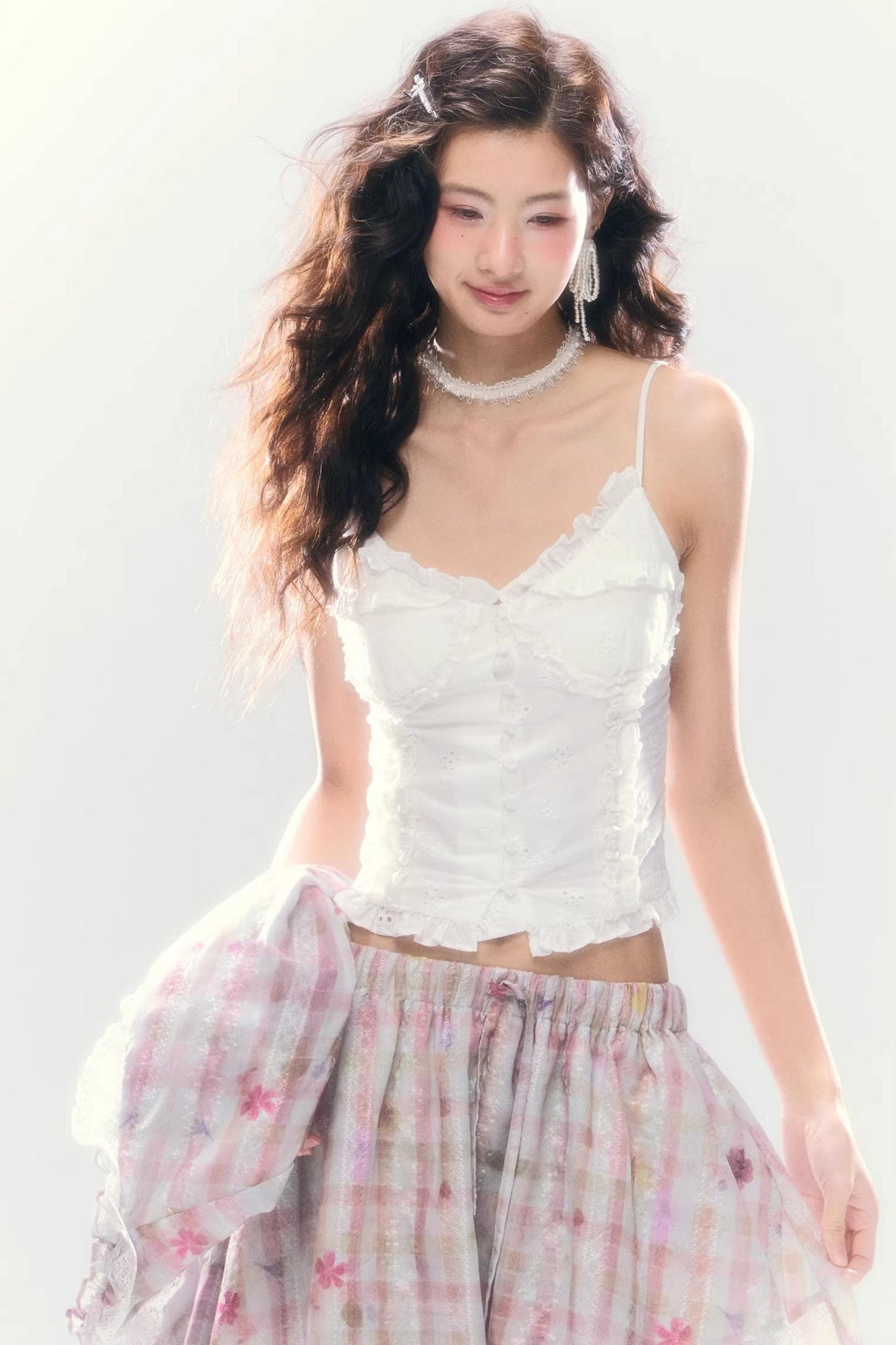 Okinawa Lace Cotton Camisole