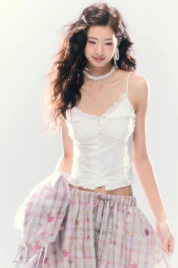 Okinawa Lace Cotton Camisole