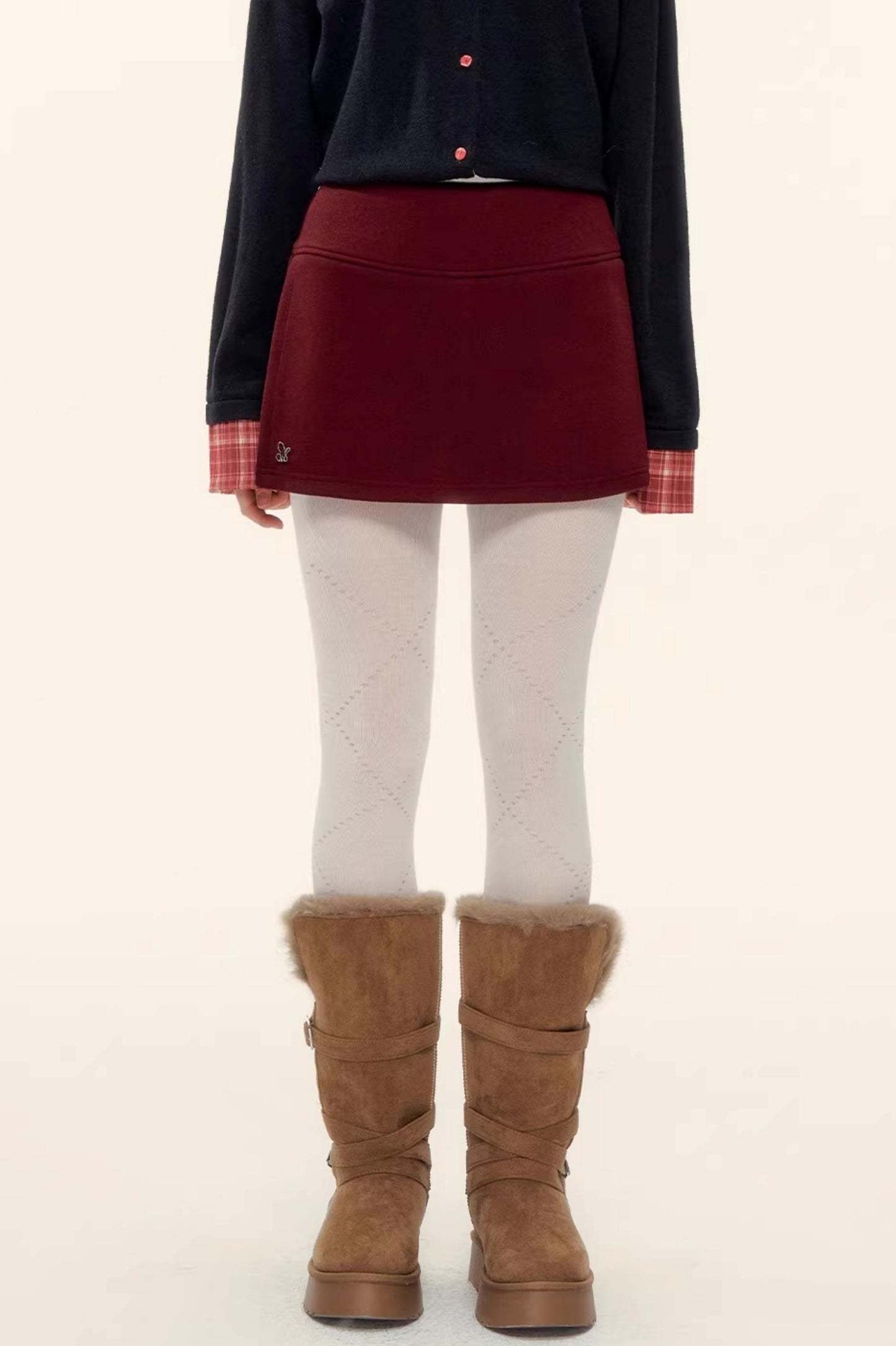 A-Linien-Rock aus Kunstwolle