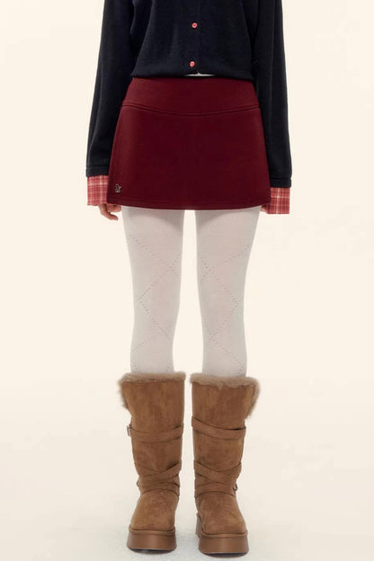 A-Linien-Rock aus Kunstwolle