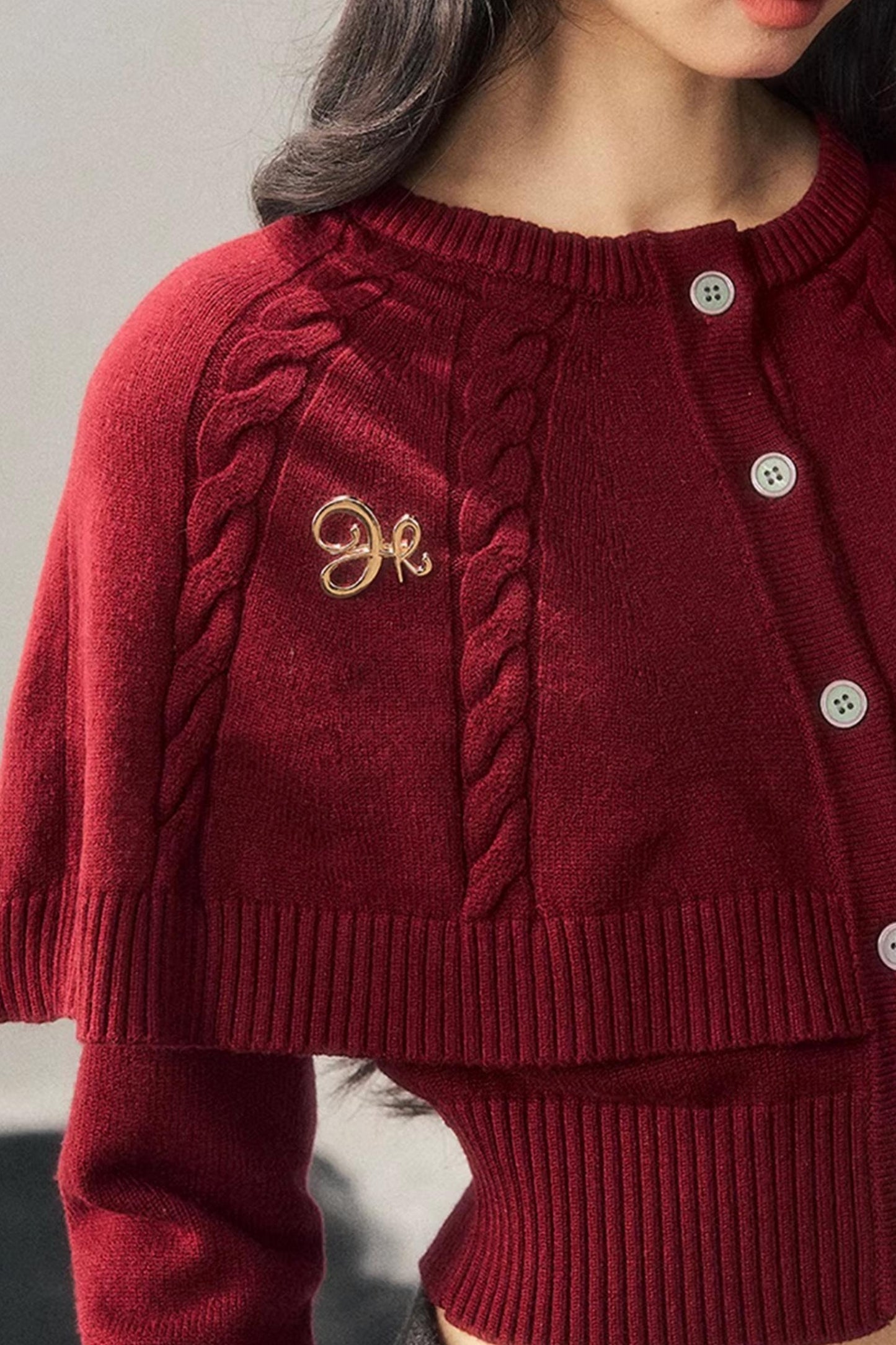 Cable Knit Cape Sweater