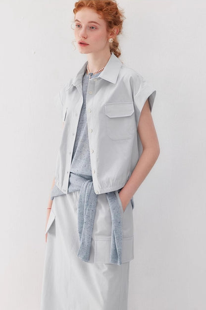 Linen UV Protection Knit Set-Up