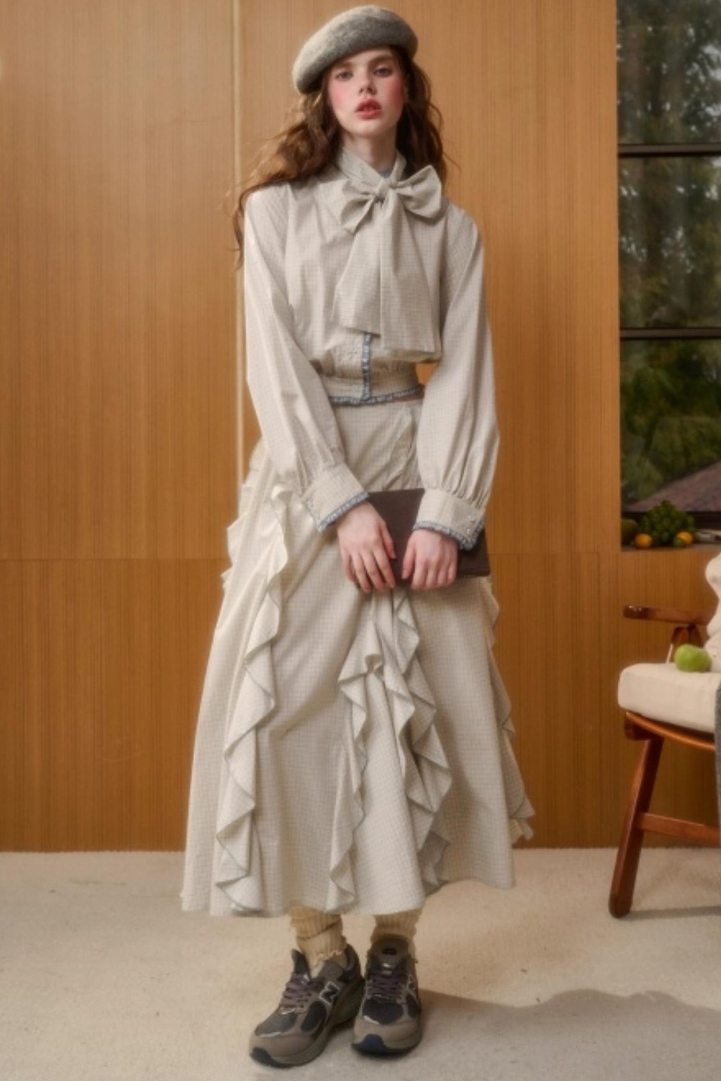 Organic Cotton Patchwork Blouse Set-Up