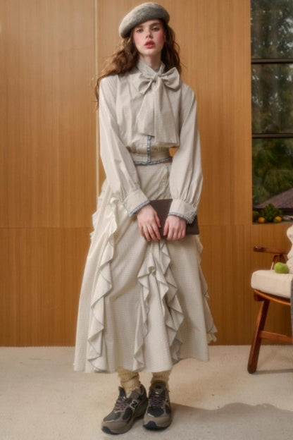 Organic Cotton Patchwork Blouse Set-Up