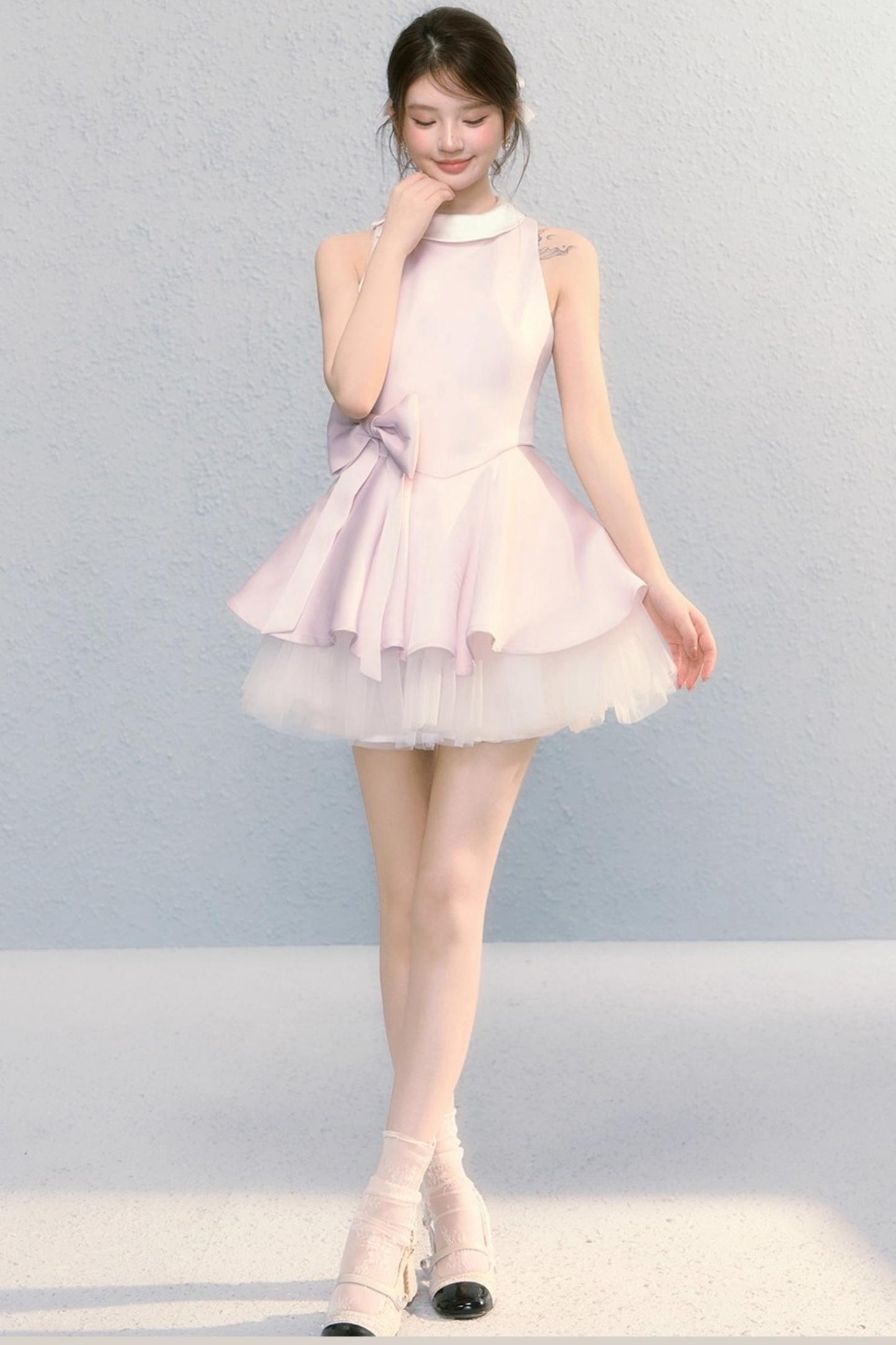 Fugitive Princess Mesh Panel Ballet Dress