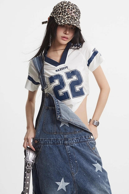 National Denim Bib Pants