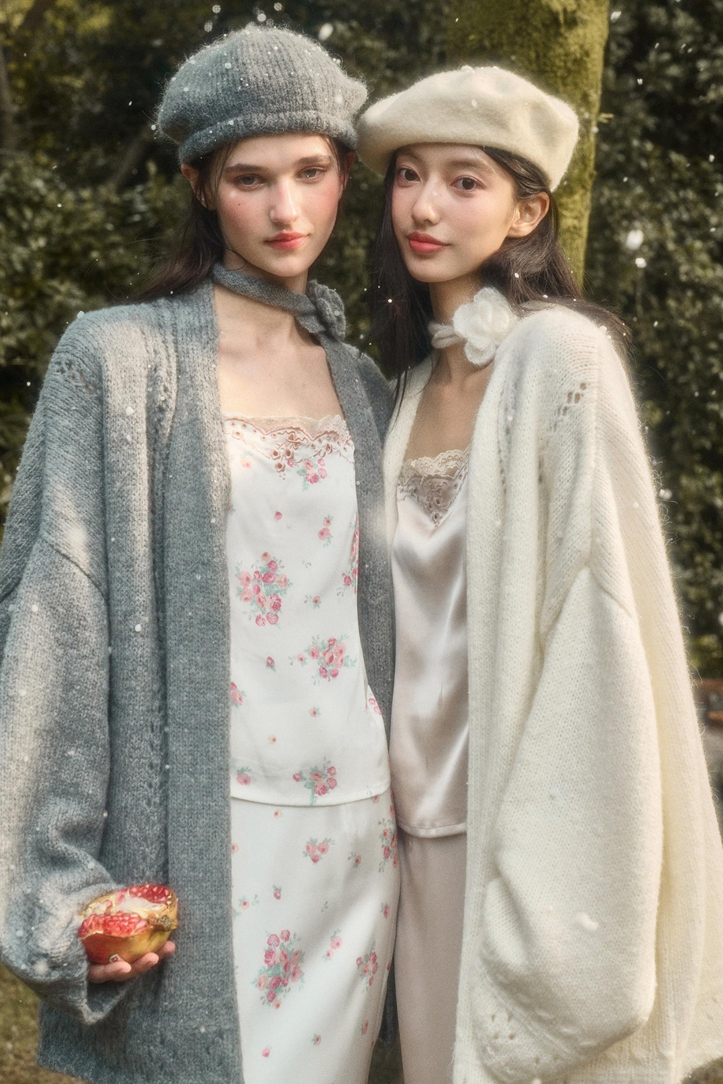 Fluffy Wool Long Cardigan