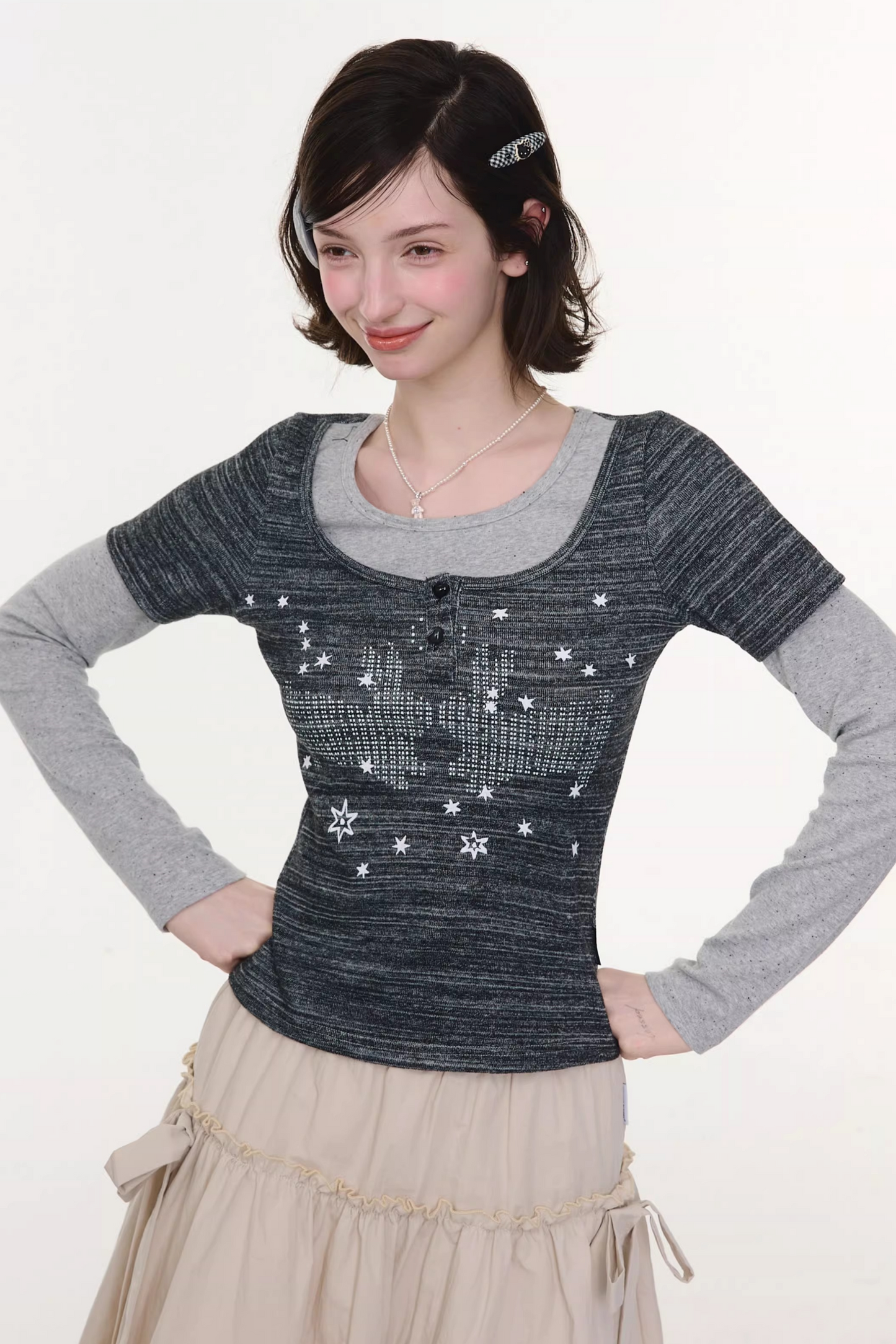 Starry Night Retro Top