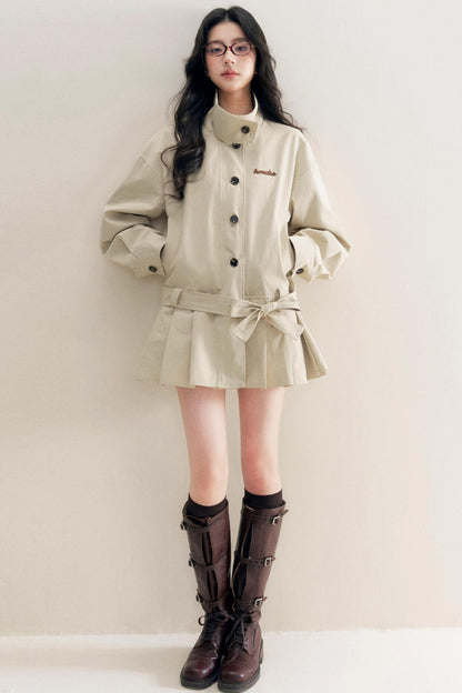 Geek Chic Lace Trench Coat