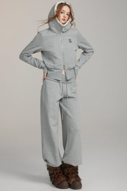 Sporty Casual Wide-Leg Sweatpants