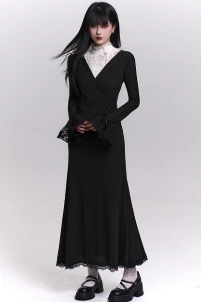Elegant Autumn Banquet Dress