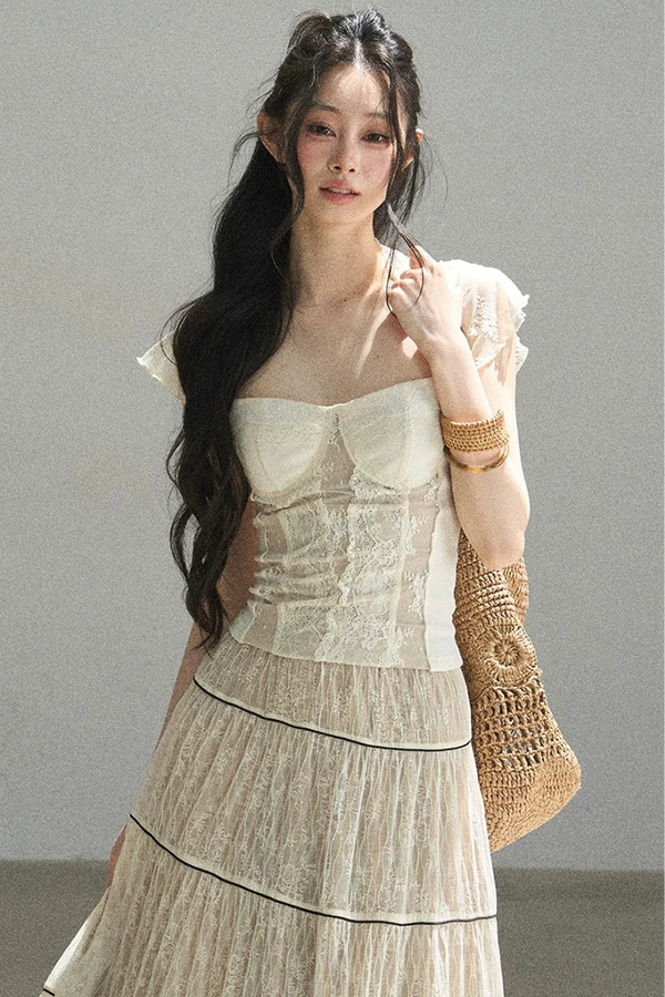 Lace Moonlit Rose Top