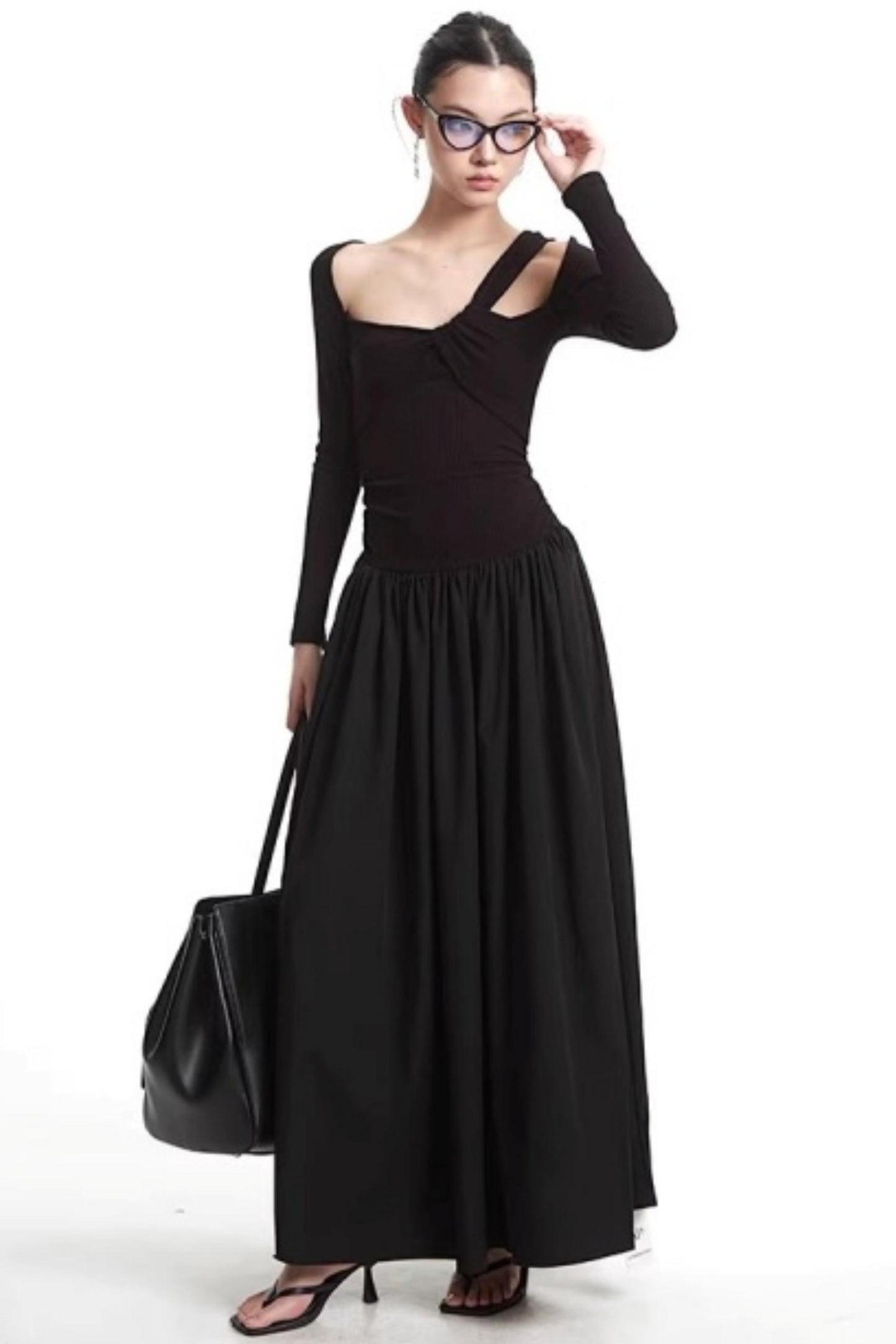 Retro Slim-Fit Short Skirt Set-Up