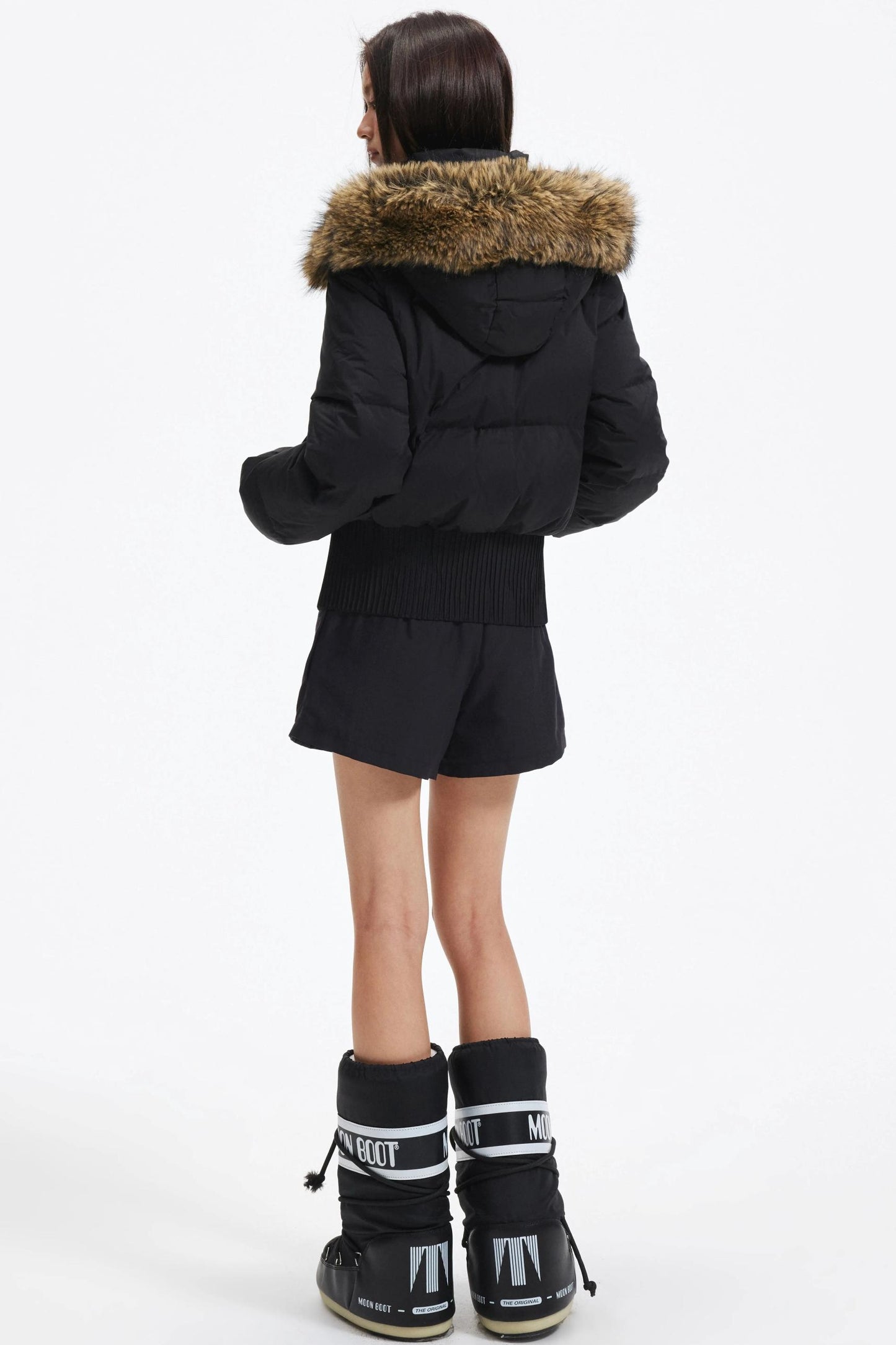 Hooded Fur Collar Down Jacket
