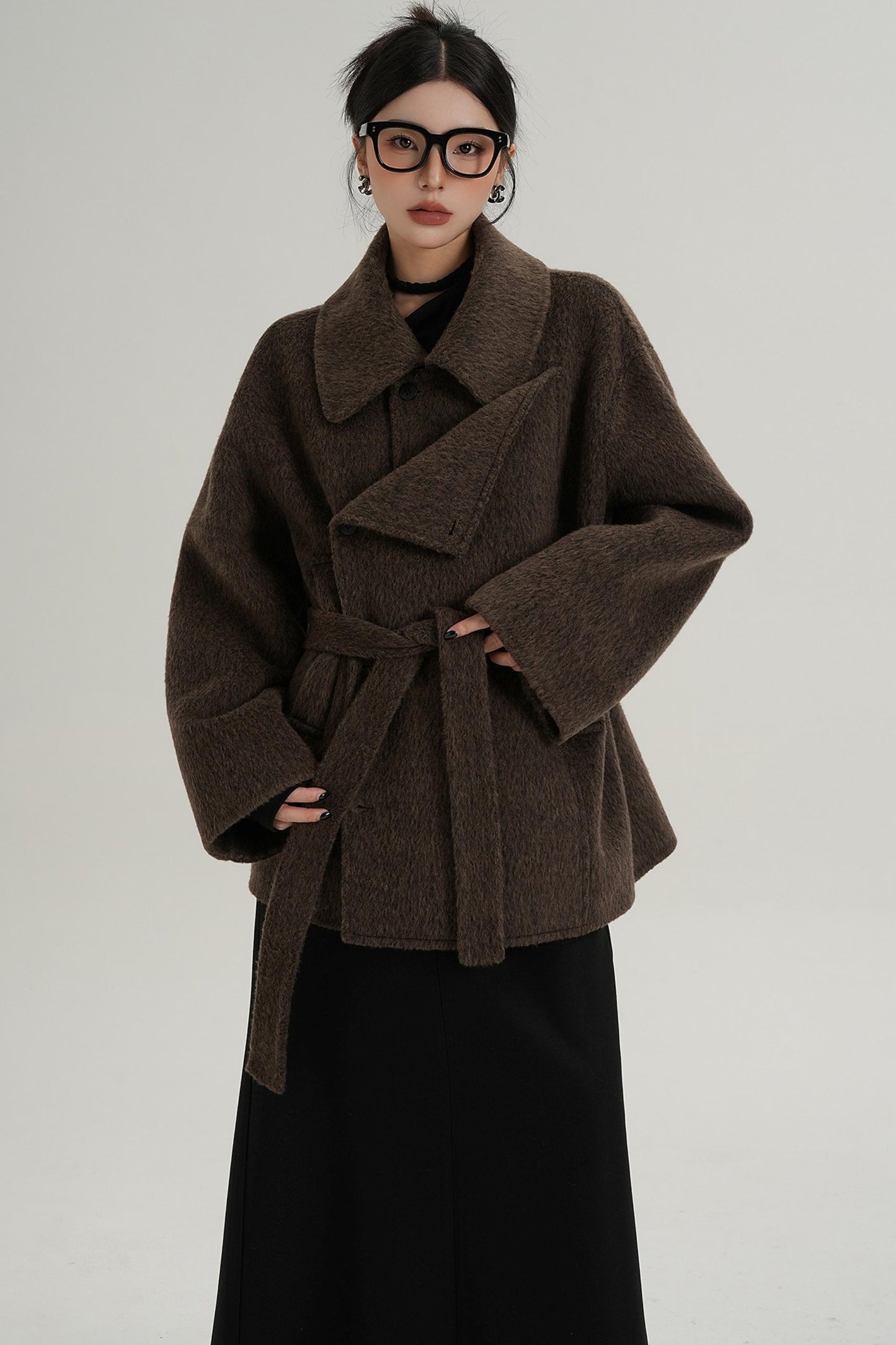 Coffee Woolen Jacket