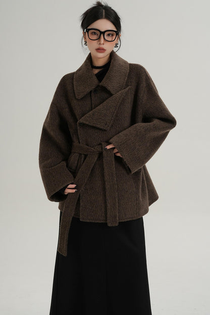 Coffee Woolen Jacket