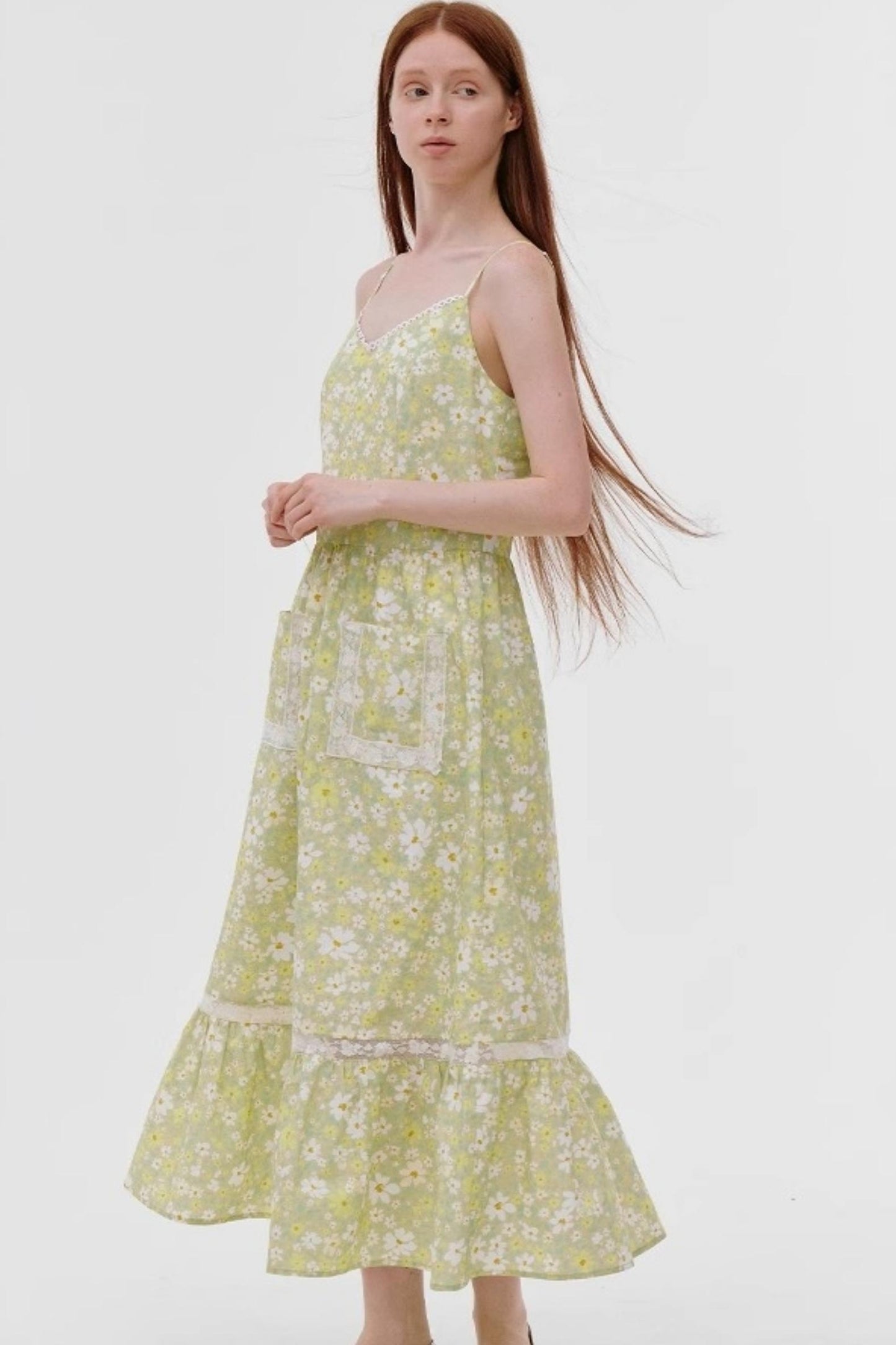 Floral Halter A-Line Dress