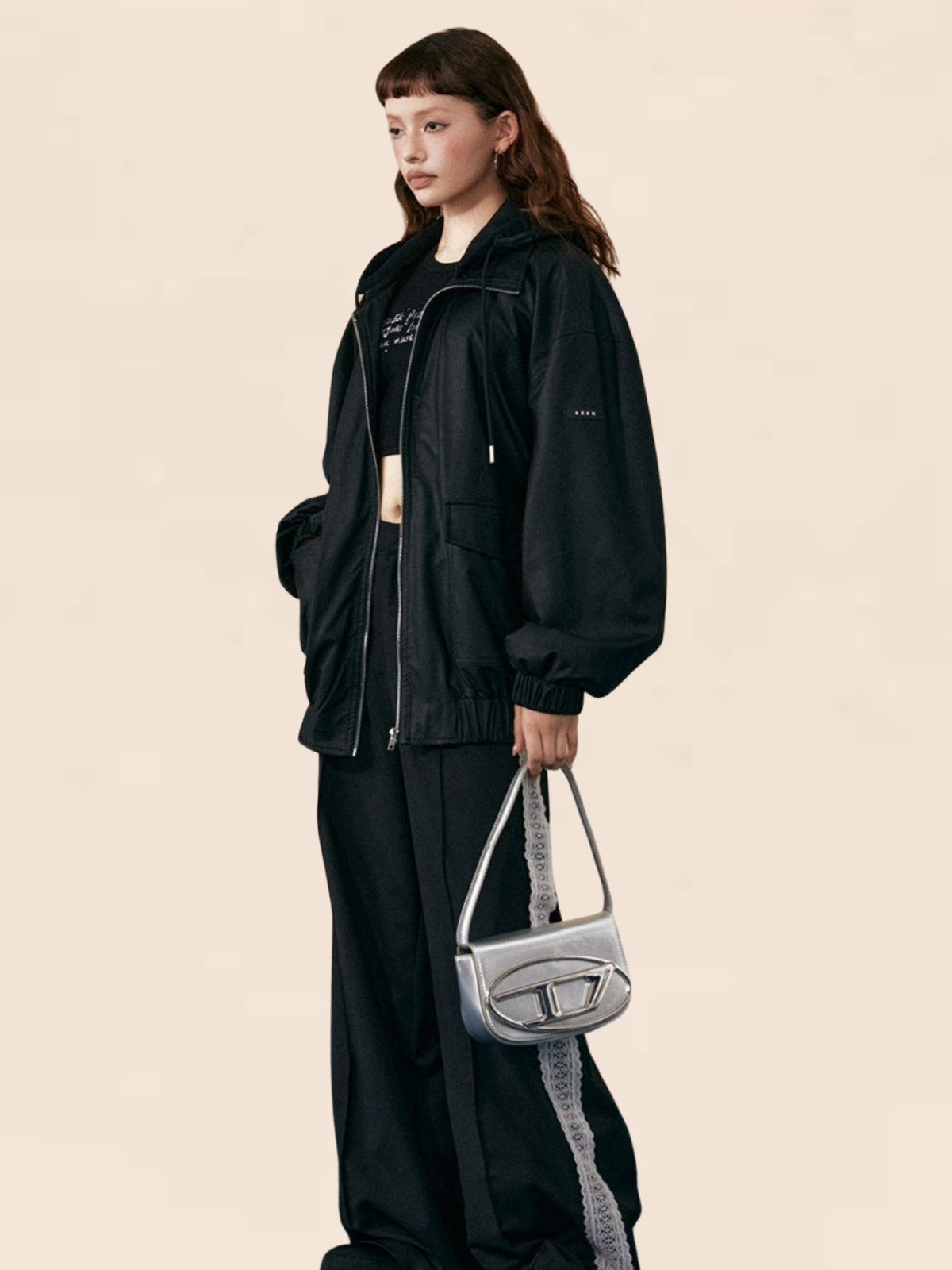 Oversize Loose Retro Black Leather Coat