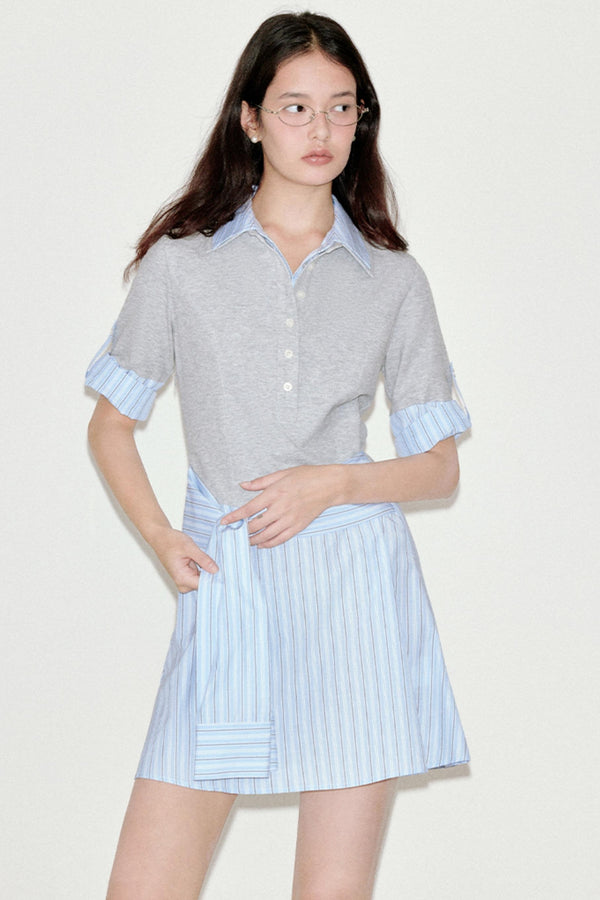 Striped Shirt Dress