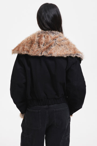 Retro Fur Collar Jacket