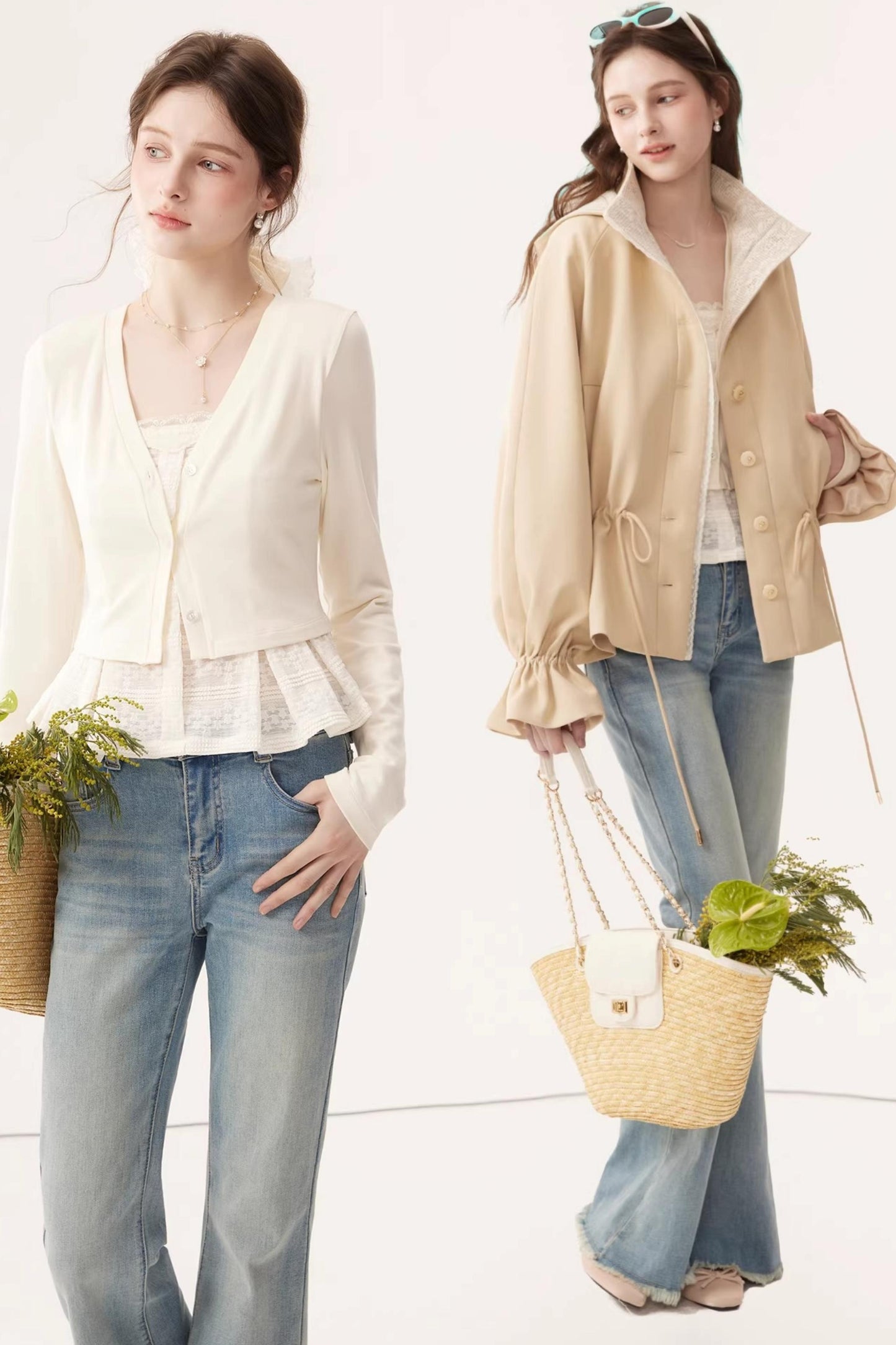 Light Blue Stretchy Denim Pants