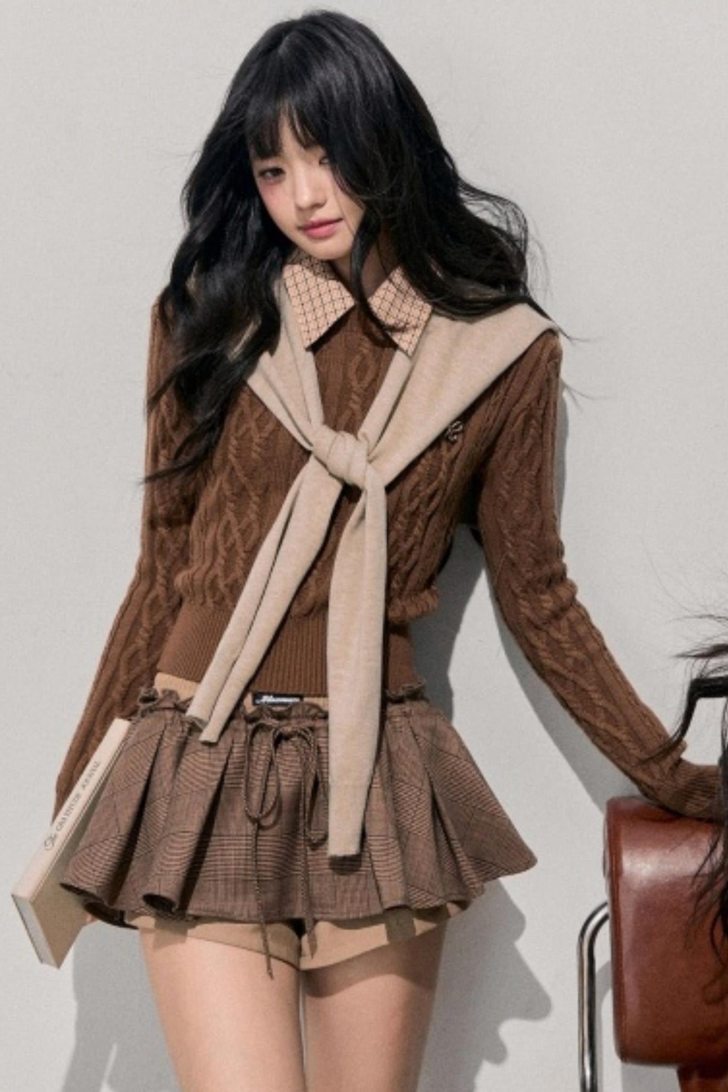 Unfinished Poem Plaid Sweater