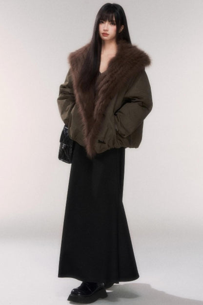 Winter Wool A-Line Skirt