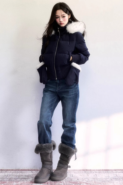 Thin Washed Denim Pants