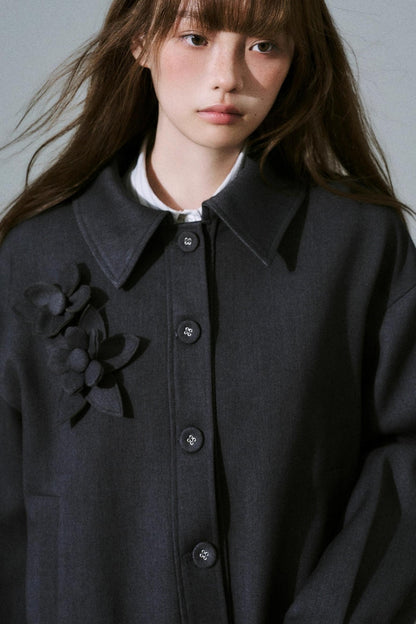 Forest Tencel Wool Trench Coat