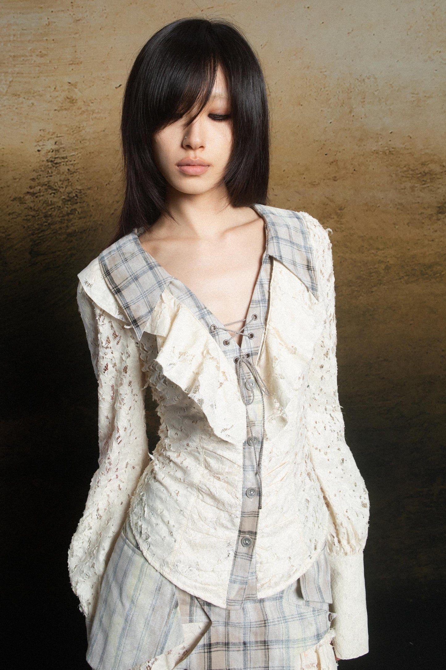 Cutout Punk Vintage Shirt