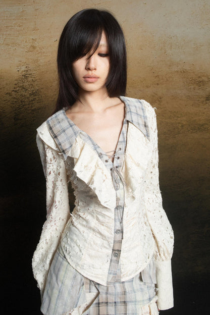 Cutout Punk Vintage Shirt