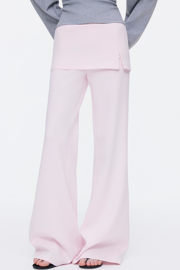 Skin-Friendly Knit Skirt Pants