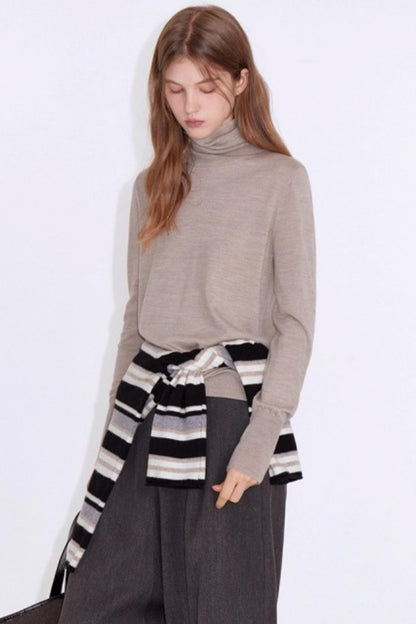 Luxury Wool Turtleneck Sweater