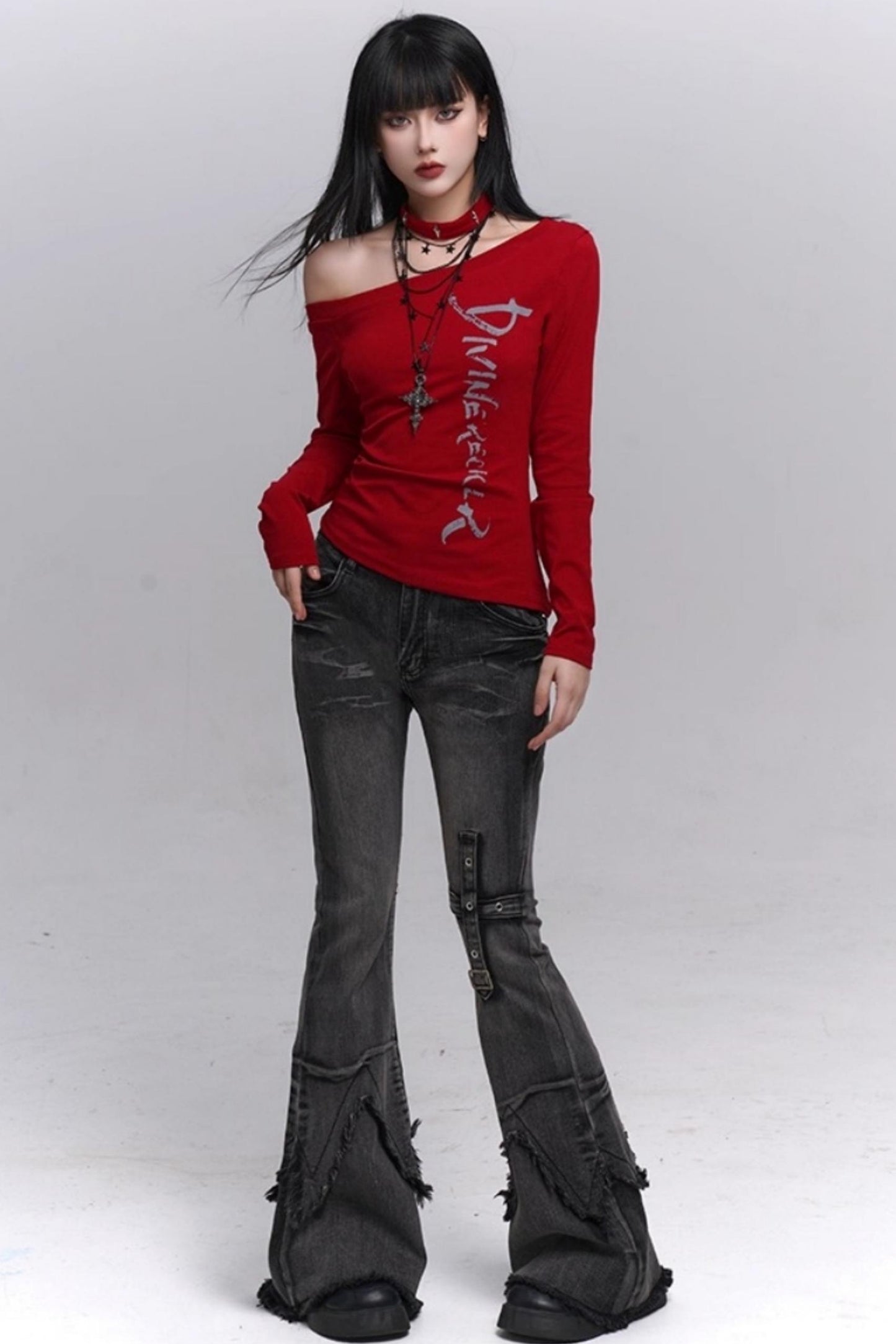 Cool Girl Black Bootcut Jeans