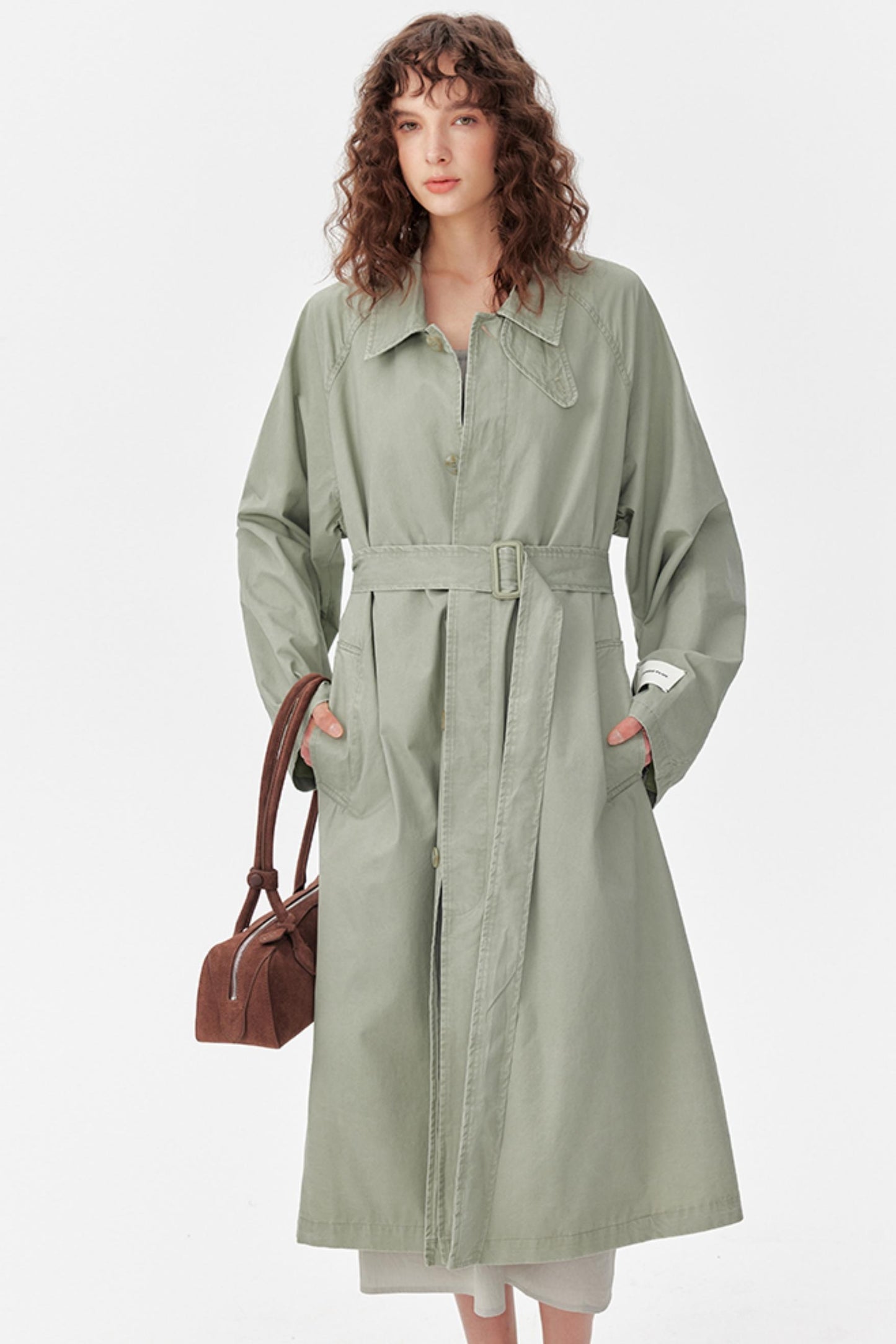 Petite Sleeveless Trench Dress Coat Set-Up