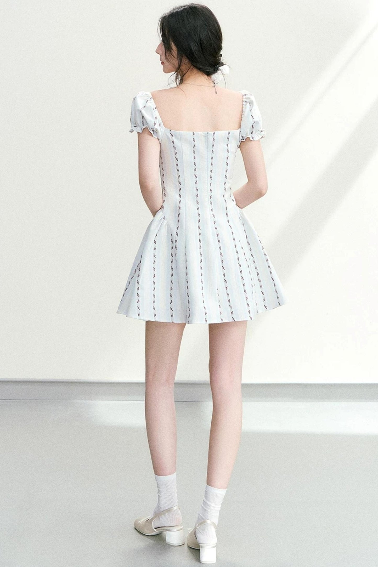 Lace Patchwork Floral Dress