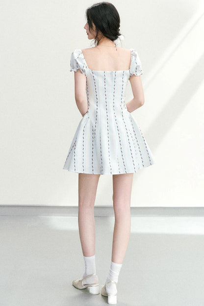 Lace Patchwork Floral Dress