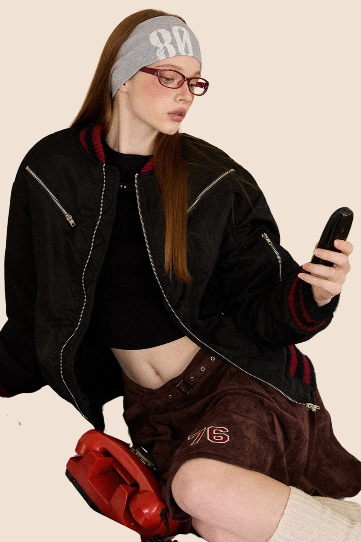 Retro Street Baseball Flight Jacket