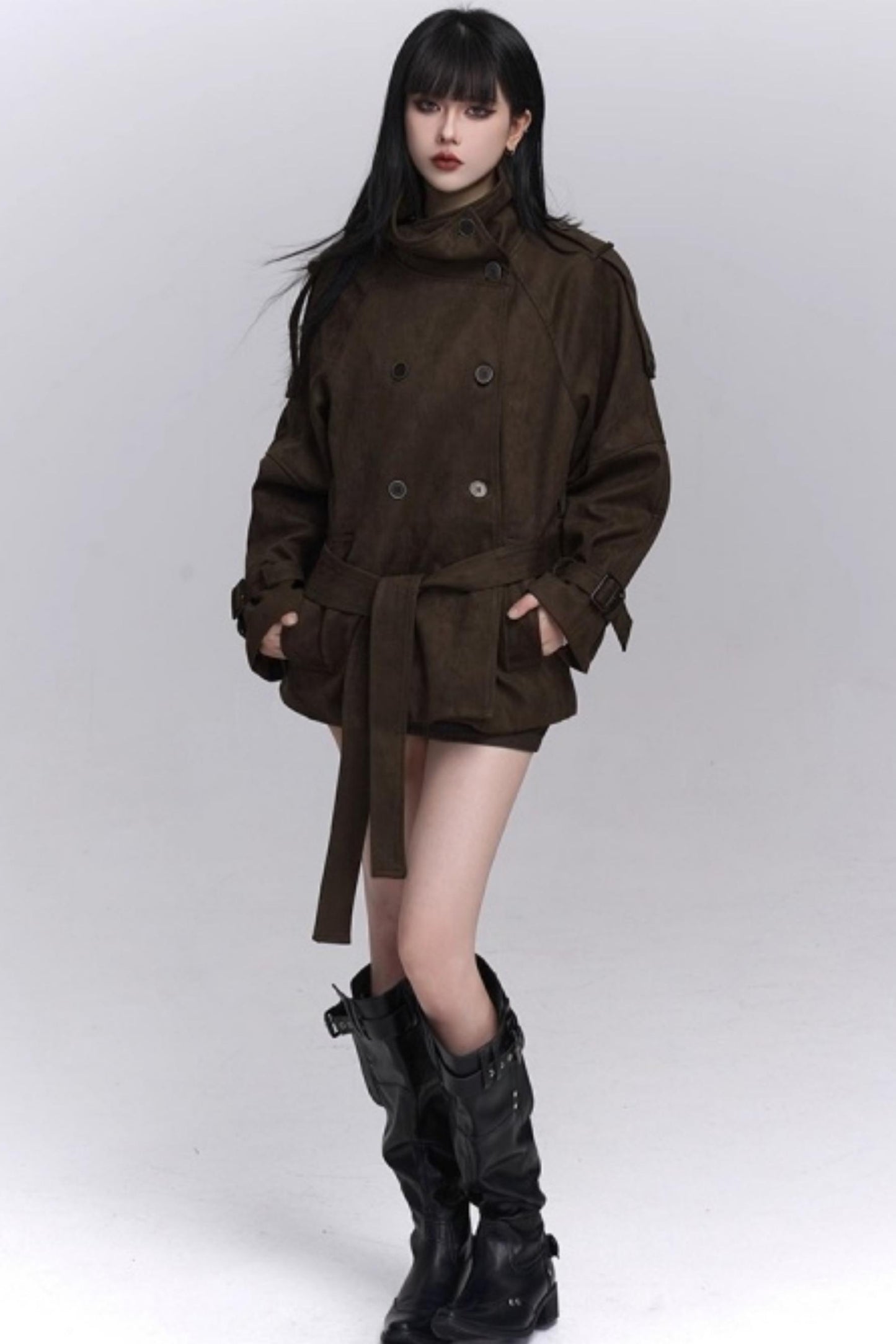 Brown Suede Autumn Jacket