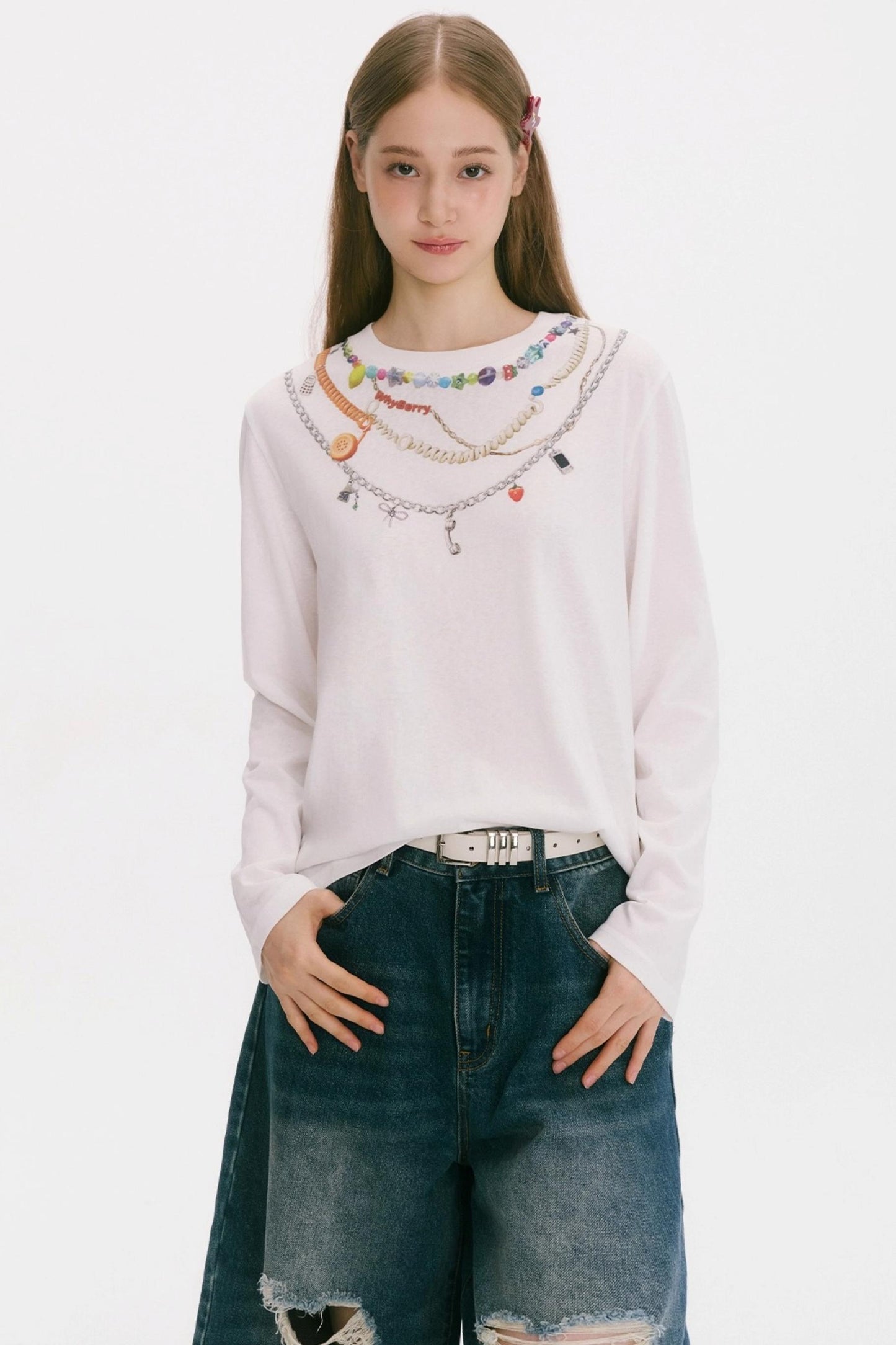 End of Summer Chain Print Top