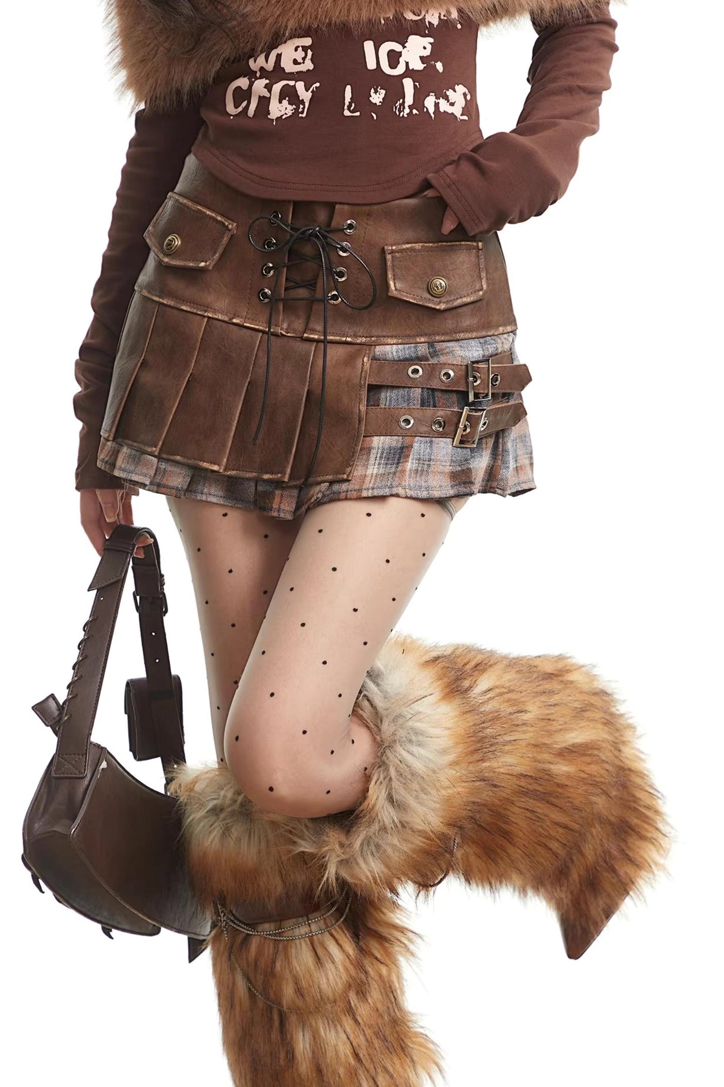 Spicy Autumn Pleated Skirt