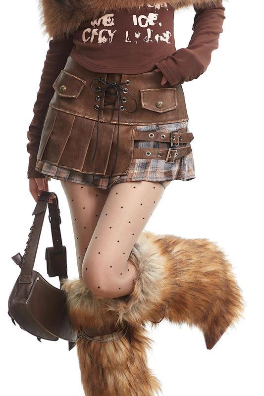 Spicy Autumn Pleated Skirt