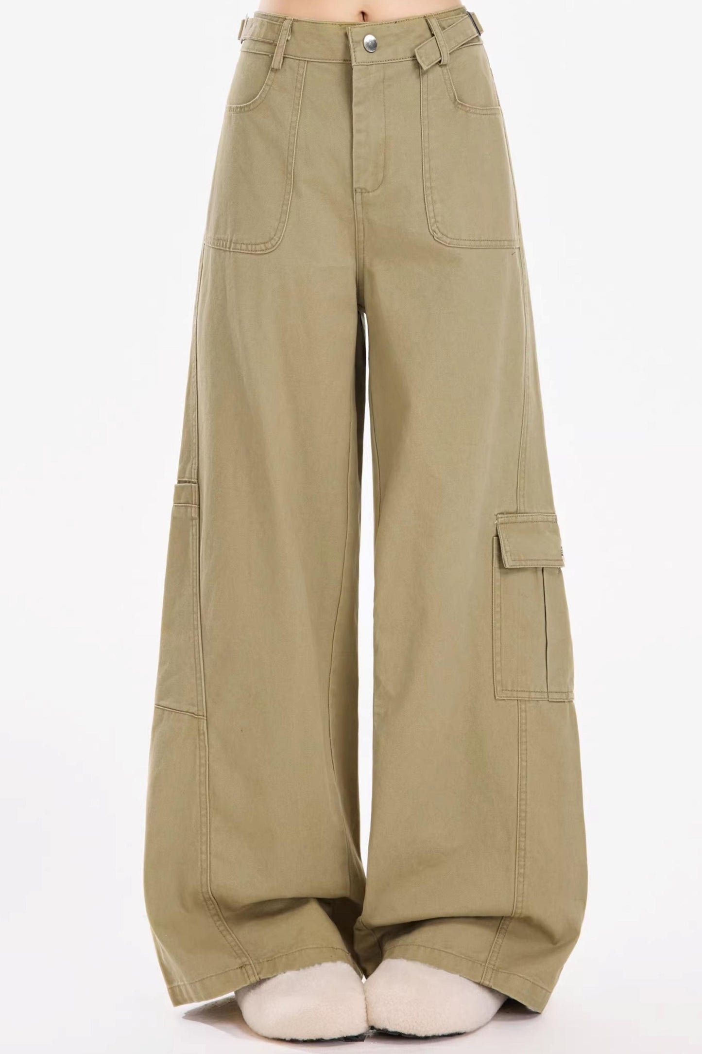 Retro Denim Wide-Leg Jeans