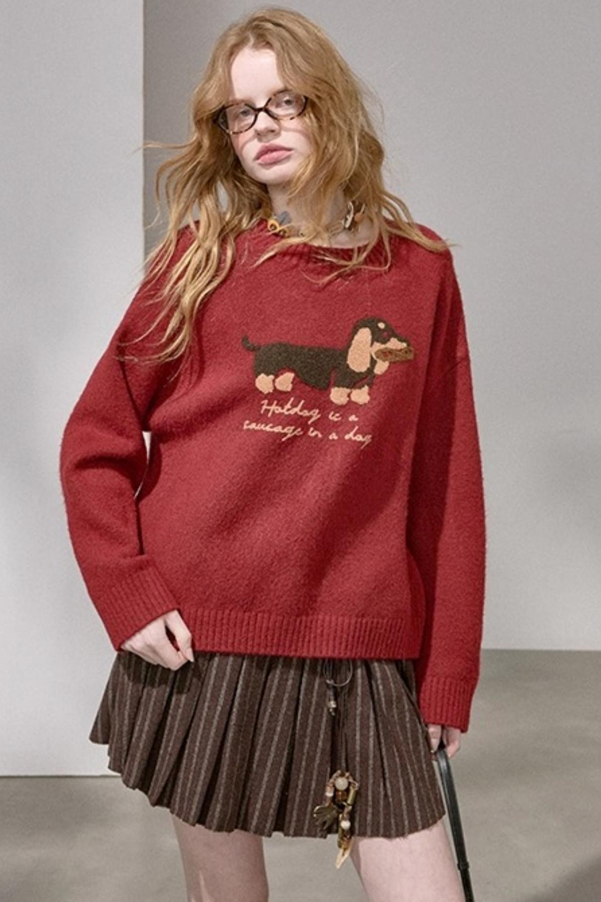 Dachshund Soft Knit Sweater