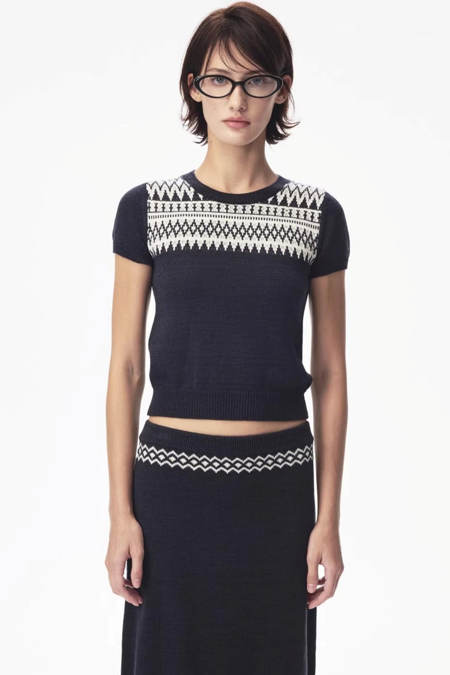 Wool Fair Isle Knit Set-Up